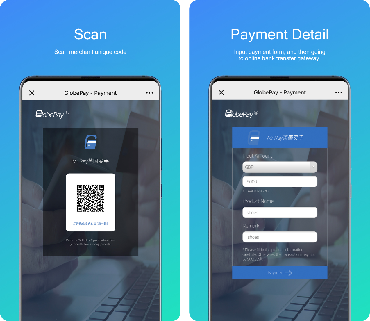 , Payment Services, Globepay Limited | Alipay | WeChat Pay